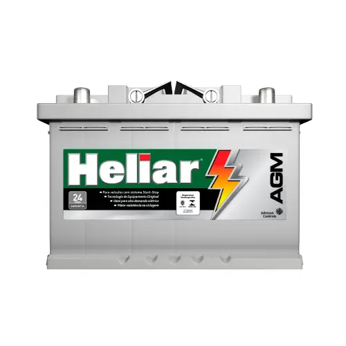 Bateria Heliar AGM 80Ah – AG 80KD, Reis Baterias